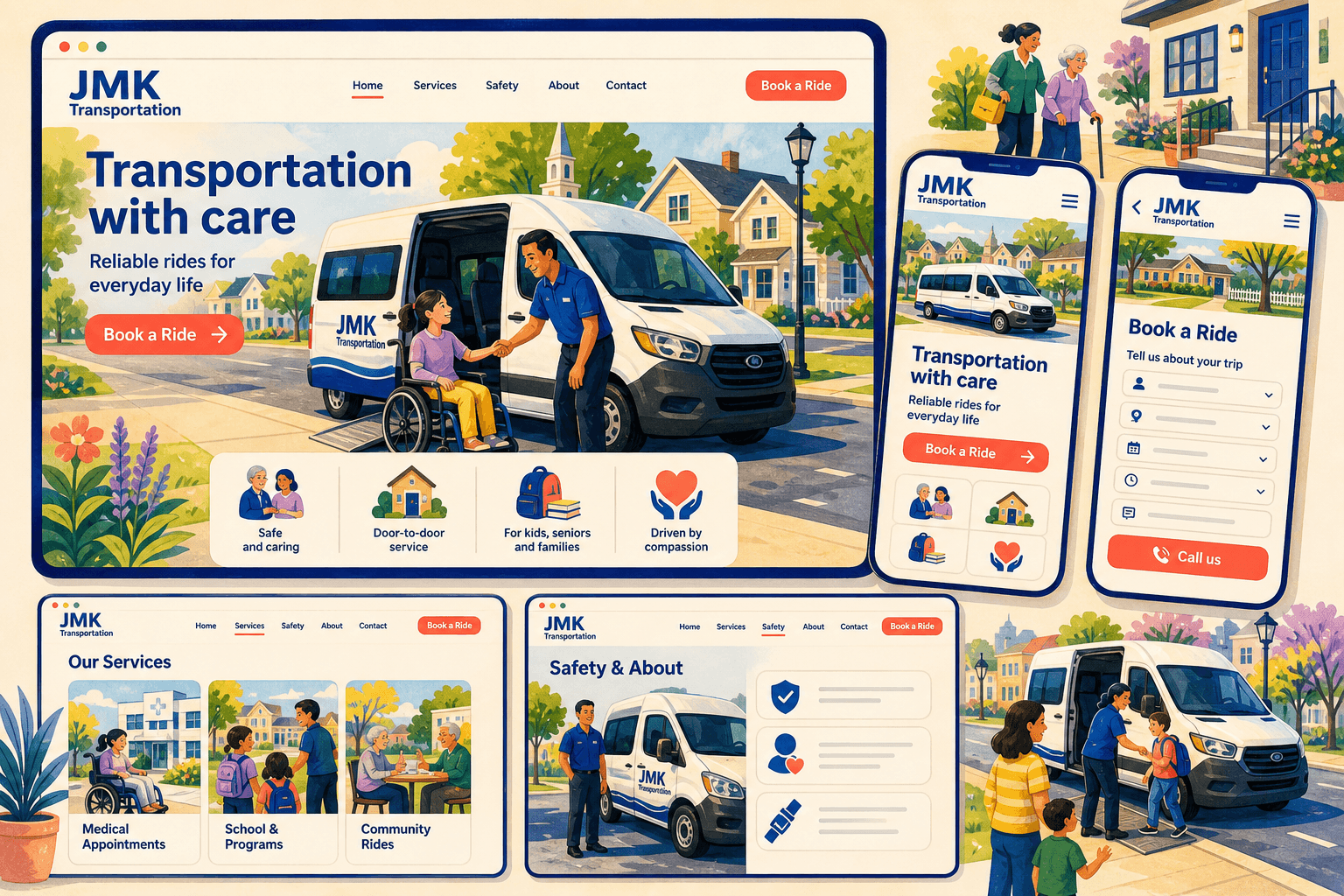 JMK Transportation — conceptual design