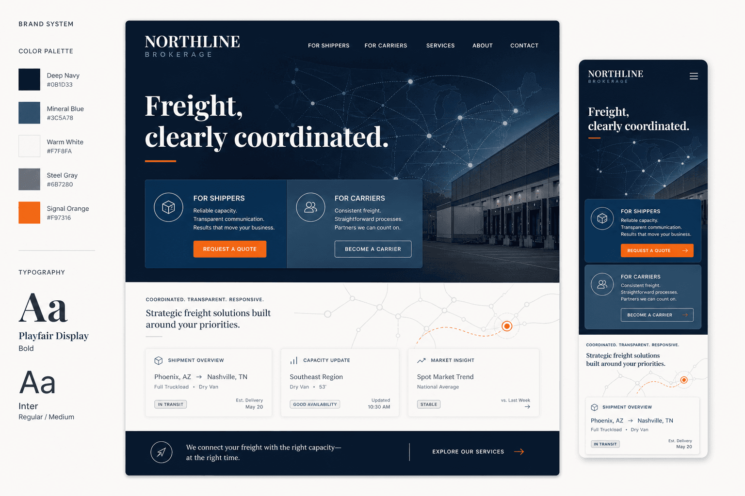 Northline Brokerage — conceptual design